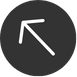 Upward left arrow icon in a black circle