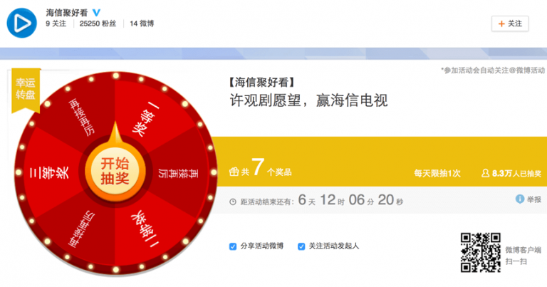 Flash Sales Campaign on Weibo